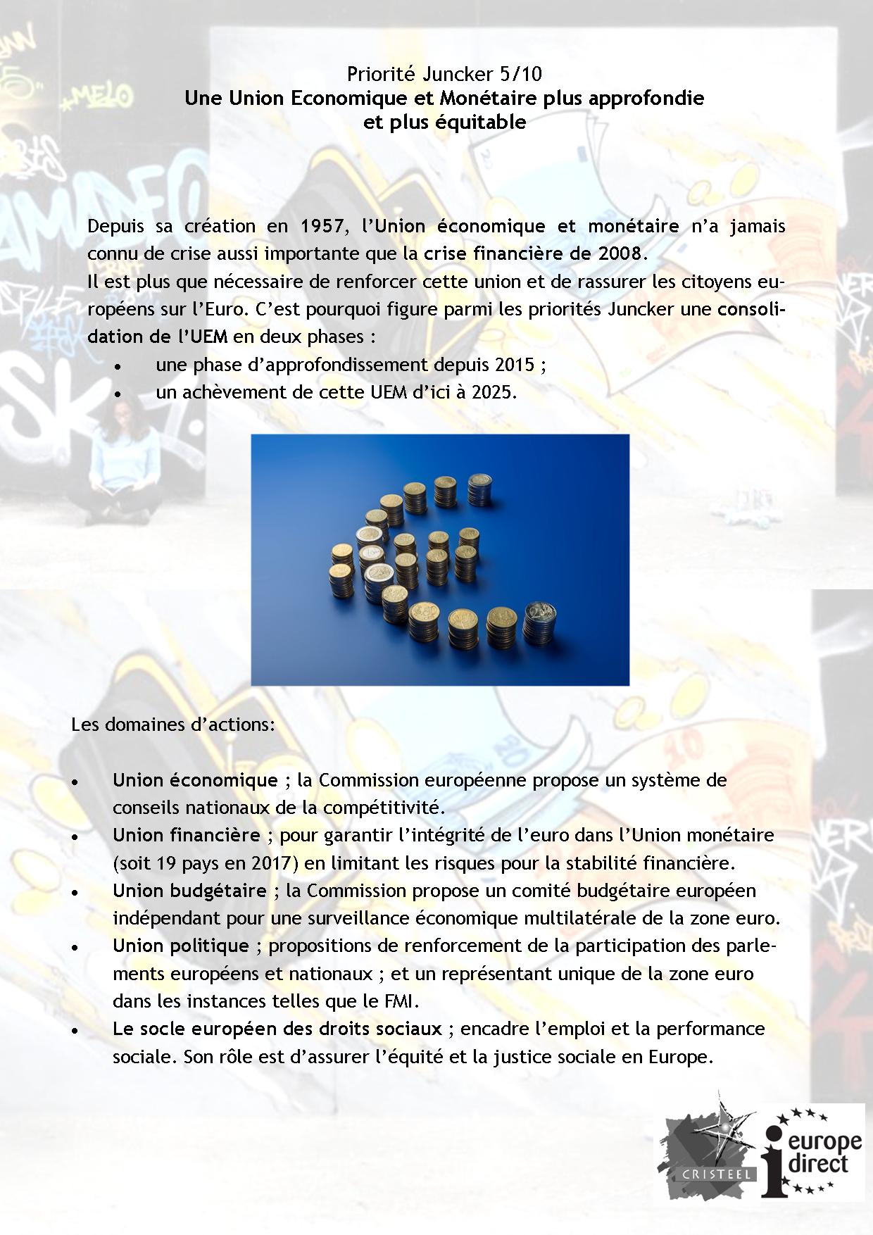 5.Union Economique et Monétaire