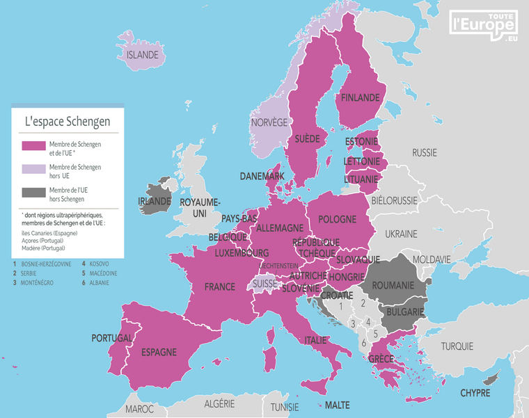 2020 05 13 carte espace schengen TOUTE LEUROPE