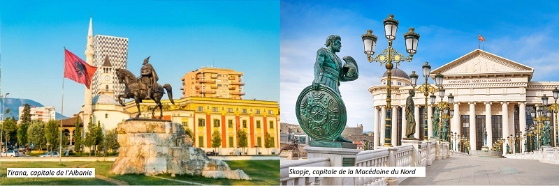 Albanie et Macédoine du Nord