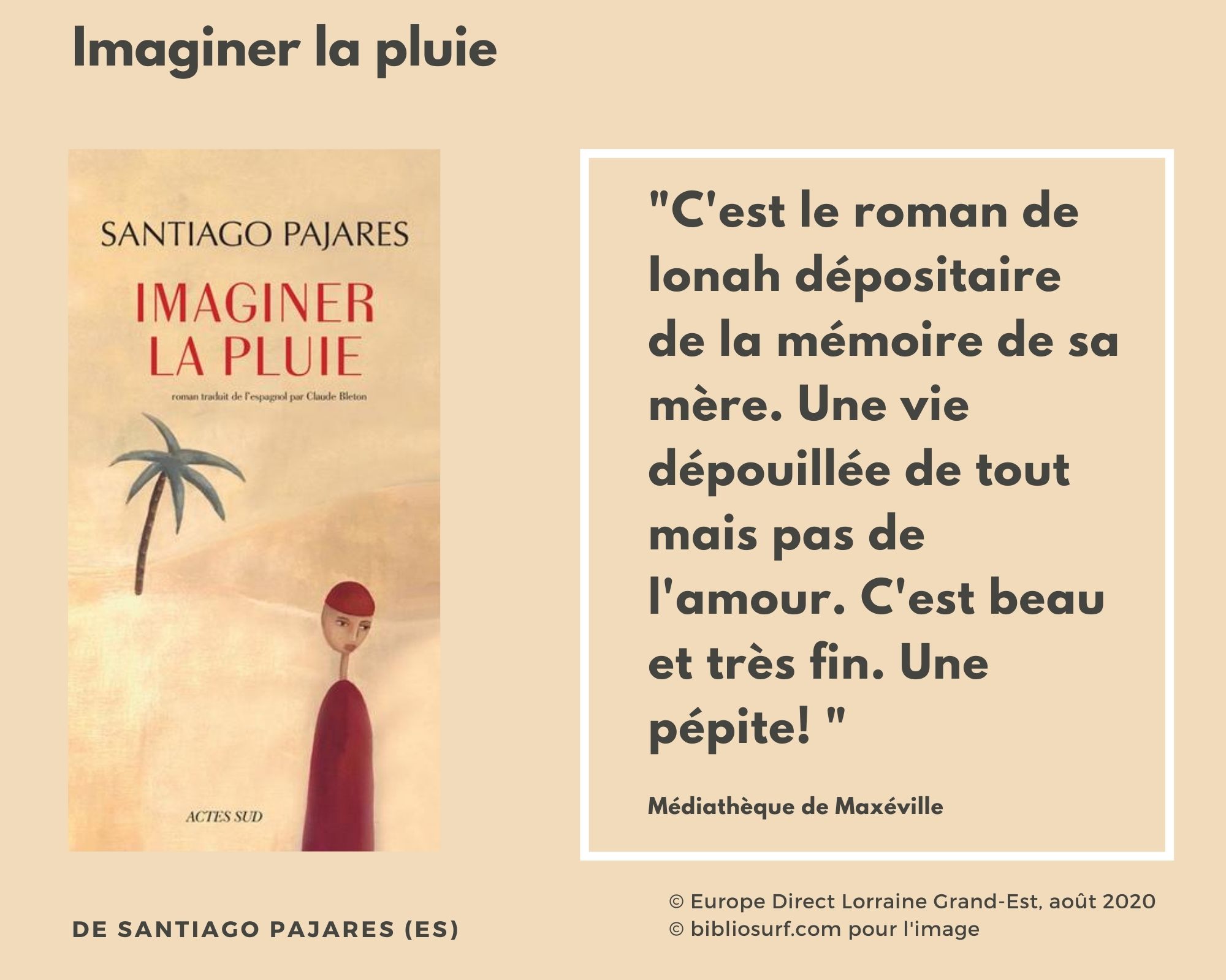 LIVRE EUROPEEN 6 Imaginer la pluie